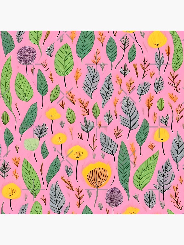 Thumbnail 3 of 3, Sticker, Leafy Luv - Large Print designed and sold by Nicos-NovelTs.