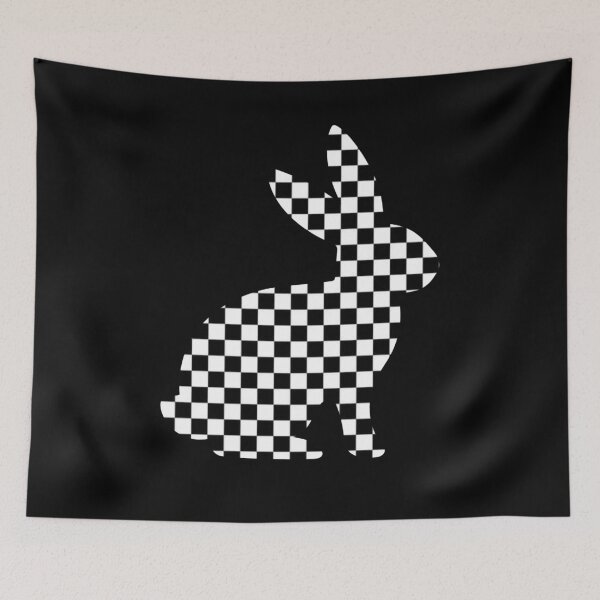 Item preview, rabbit checkered black and white  designed and sold by martin max.