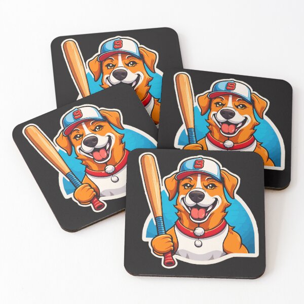 Item preview, Bark and Batter: Dog with Baseball Bat designed and sold by Wonder Pixel Studio.