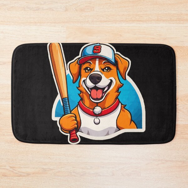 Item preview, Bark and Batter: Dog with Baseball Bat designed and sold by Wonder Pixel Studio.