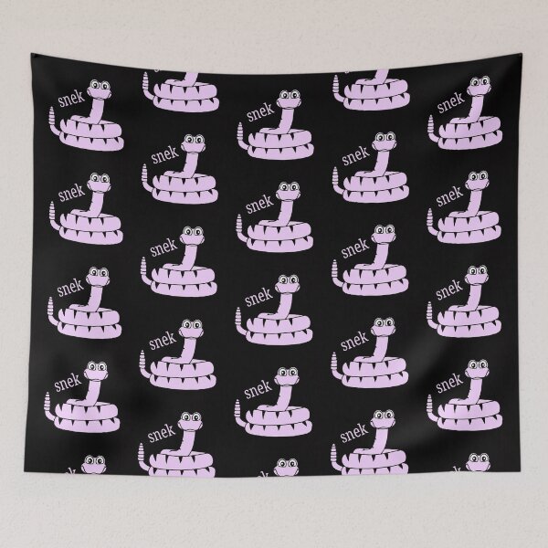 Item preview, Snek in Pale Lavender ona Black Background designed and sold by nopemom.