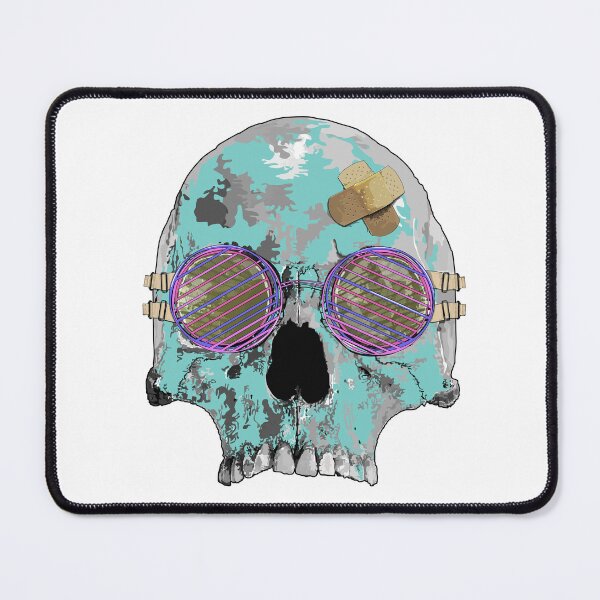 Item preview, Forest green skull - shutter shades and plaster bandages designed and sold by m-yoga-store.