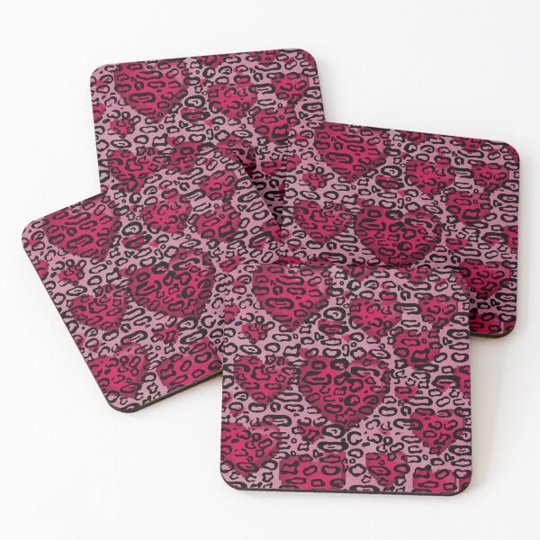Item preview, Leopard Print Pattern, pink heart designed and sold by zzzozzo.