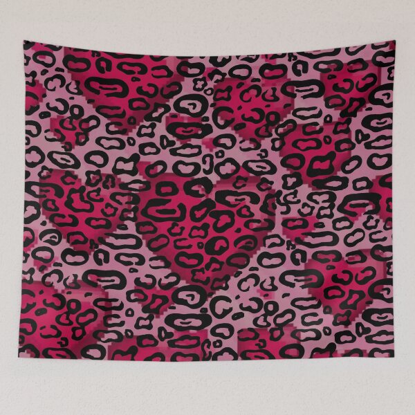 Item preview, Leopard Print Pattern, pink heart designed and sold by zzzozzo.