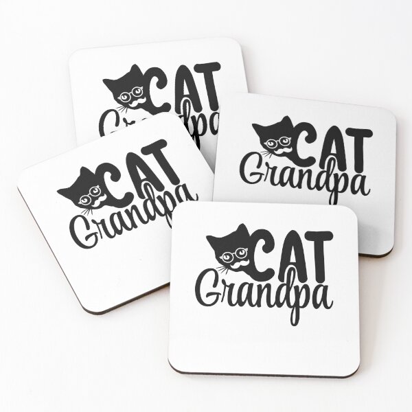 Item preview, Best Cat Grandpa Funny Black and White kitten Granddad designed and sold by clothesy7.