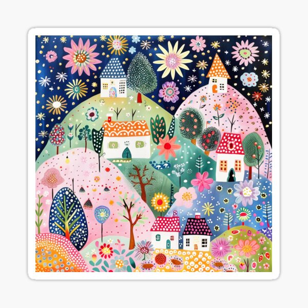 Item preview, Fleurs à flanc de colline designed and sold by Neika Shimm Designs.