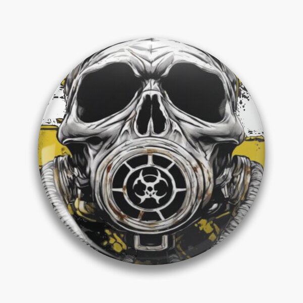 Item preview, skull wearing bio-hazard  mask designed and sold by Catfighter.