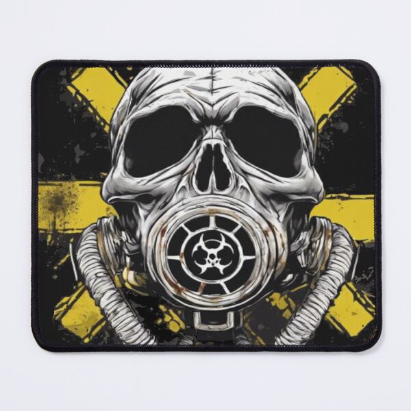 Item preview, skull wearing bio-hazard  mask designed and sold by Catfighter.