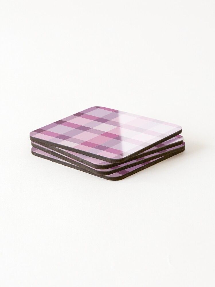 Thumbnail 4 of 5, Coasters (Set of 4), plaid digital paper pattern designed and sold by TrPatternLab.