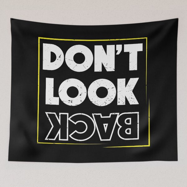 Item preview, Don't Look Back - Inspirational Urban Typography designed and sold by RuyaFab.