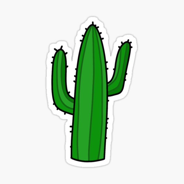 Simple Cacti Sticker for Sale by savkat