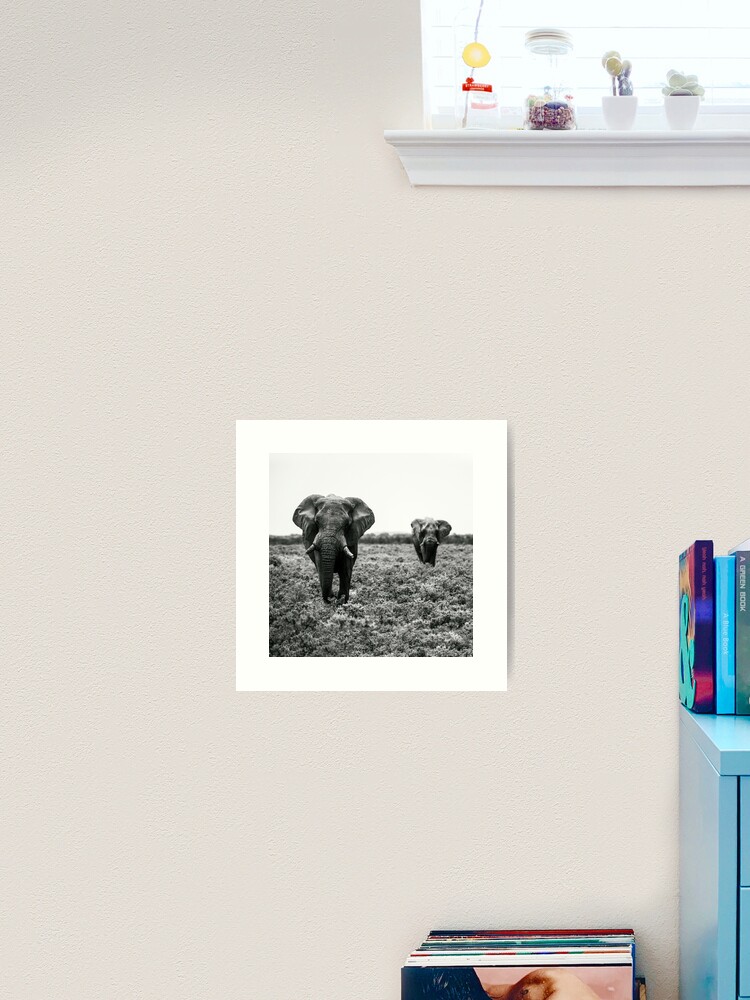 Thumbnail 2 von 3, Kunstdruck, Elefanten im Etosha Nationalpark Namibia designt und verkauft von Portalius.
