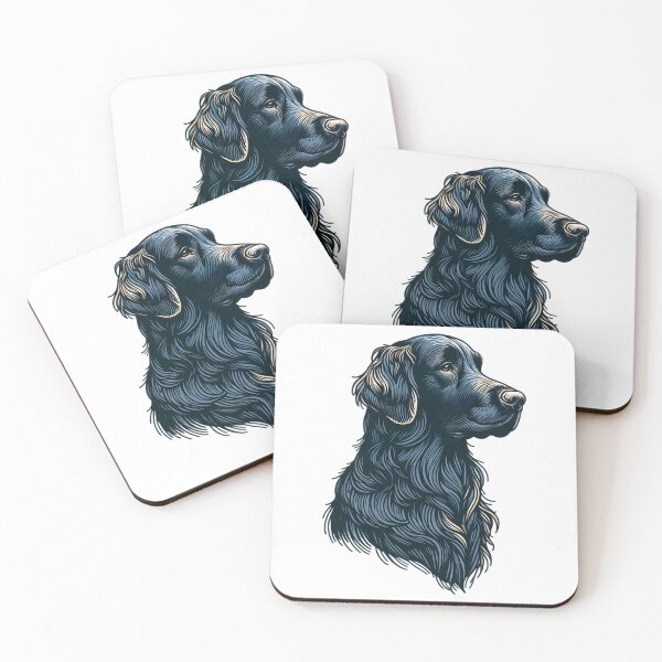 Item preview, Elegant Flat Coated Retriever Portrait designed and sold by Unitepeople.