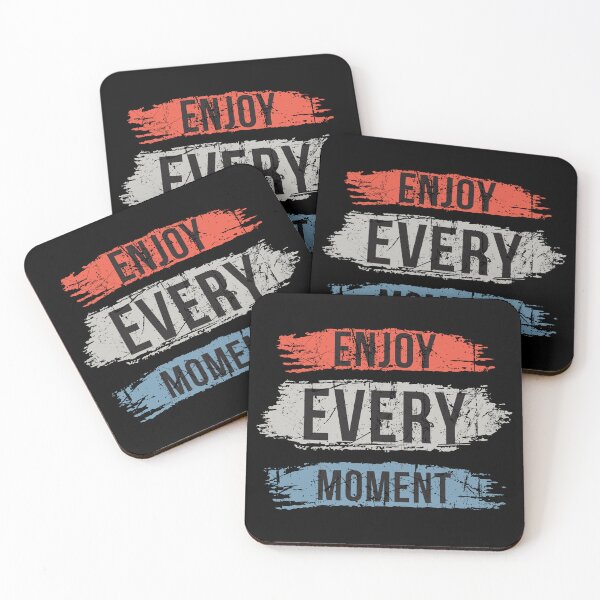 Item preview, Enjoy Every Moment - Positive Life Mantra designed and sold by RuyaFab.