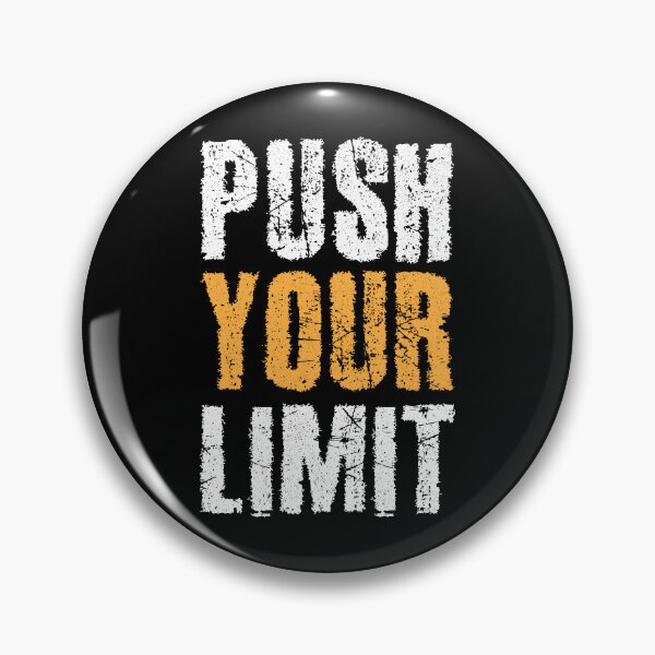 Item preview, Push Your Limit - Motivational Workout Phrase designed and sold by RuyaFab.