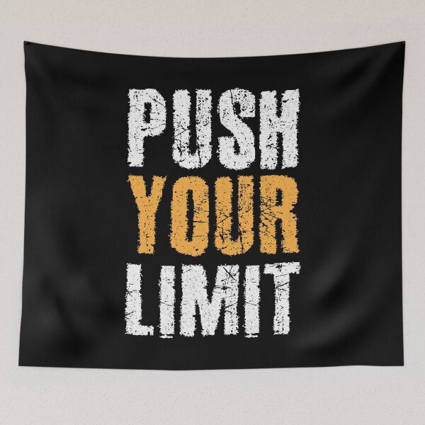 Item preview, Push Your Limit - Motivational Workout Phrase designed and sold by RuyaFab.