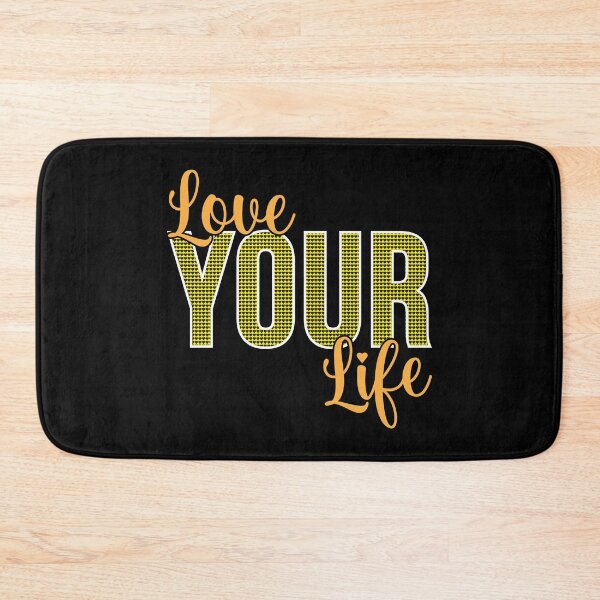 Item preview, Love Your Life - Heartwarming Inspirational Quote designed and sold by RuyaFab.