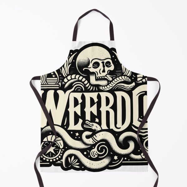 Item preview, Weirdo Typography | Retro Artwork with Skulls and Creepy Design designed and sold by diegomenjivar92.
