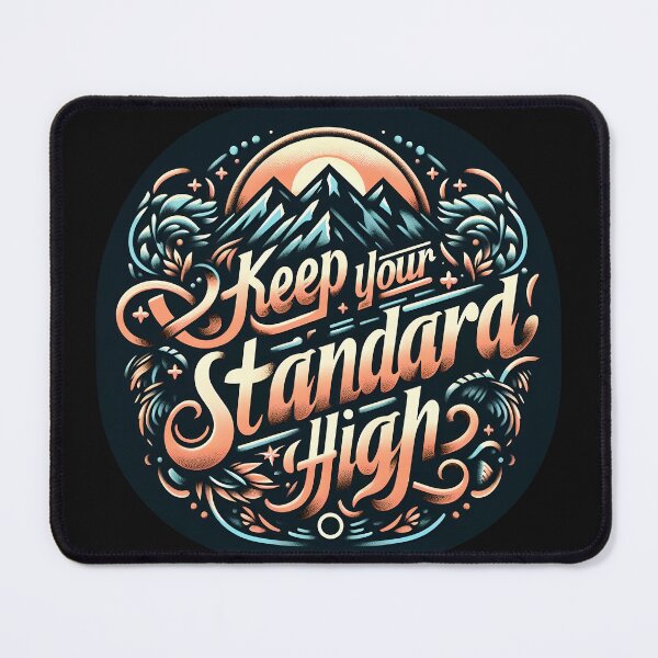 Item preview, Keep your standard high, typography designed and sold by maxmaj.