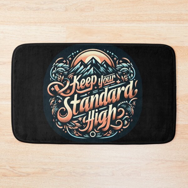 Item preview, Keep your standard high, typography designed and sold by maxmaj.
