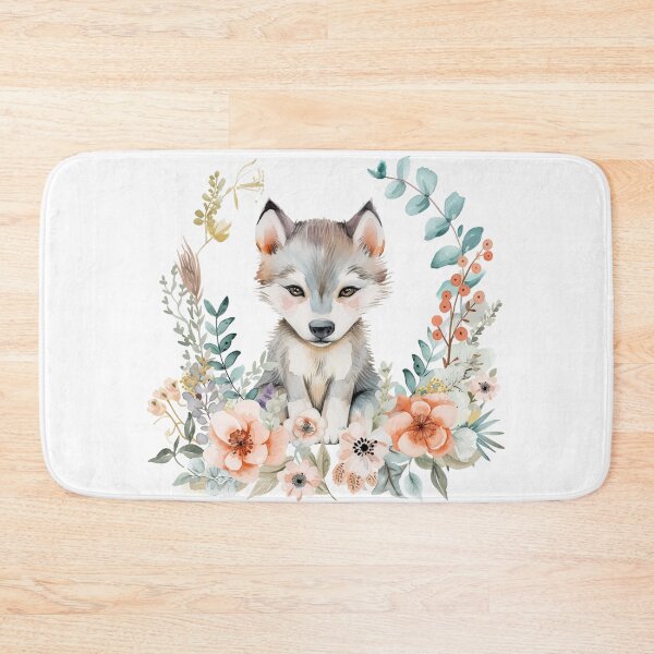 Item preview, Adorable Watercolour Animals - Wolf Puppy designed and sold by fluidwatercolor.