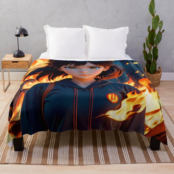 Item preview, Cute Anime Fire Girl designed and sold by TheArtOfPat.