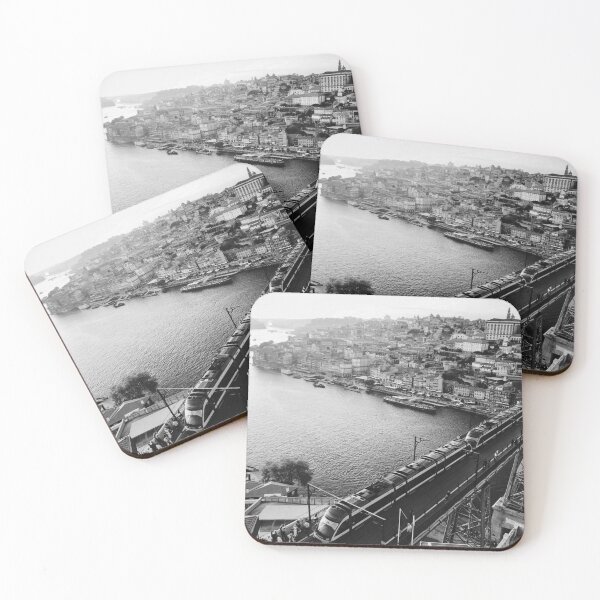 Item preview, Black and White Porto Portugal Europe designed and sold by ShopJoel.