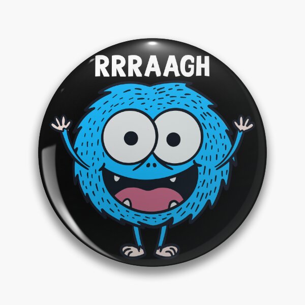 Item preview, Funny Blue Monster Shouting - Cartoon Illustration designed and sold by RuyaFab.