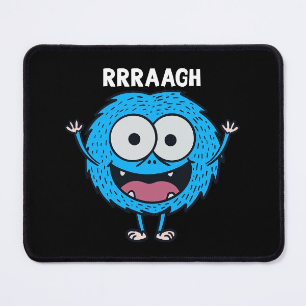 Item preview, Funny Blue Monster Shouting - Cartoon Illustration designed and sold by RuyaFab.