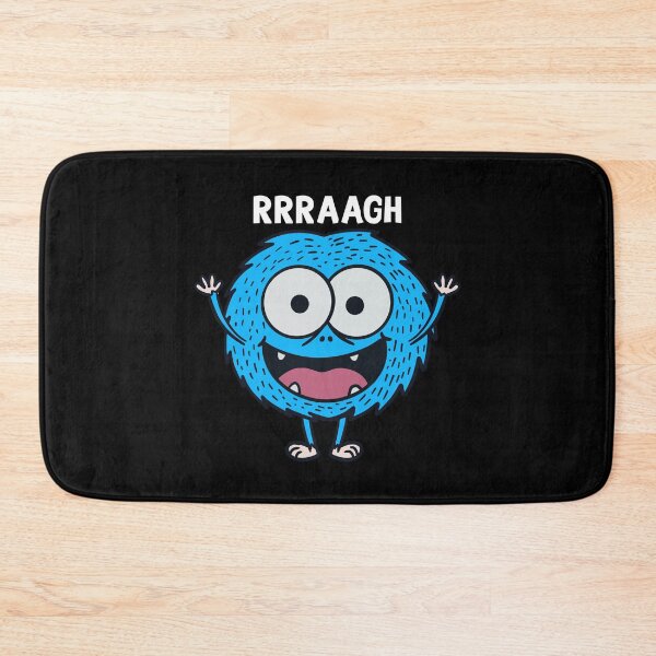 Item preview, Funny Blue Monster Shouting - Cartoon Illustration designed and sold by RuyaFab.