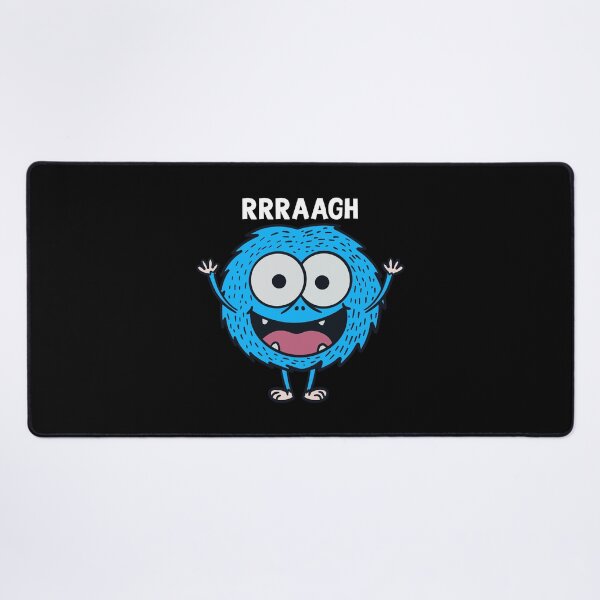 Item preview, Funny Blue Monster Shouting - Cartoon Illustration designed and sold by RuyaFab.