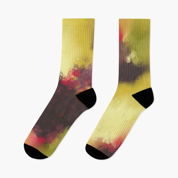 Item preview, Kamikaze - Yellow Red-Violet Olive Abstract designed and sold by Joey Santiago.