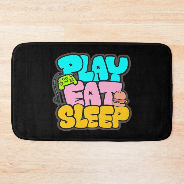 Item preview, Gamer's Motto: Play, Eat, Sleep - Colorful Lifestyle Desig designed and sold by RuyaFab.