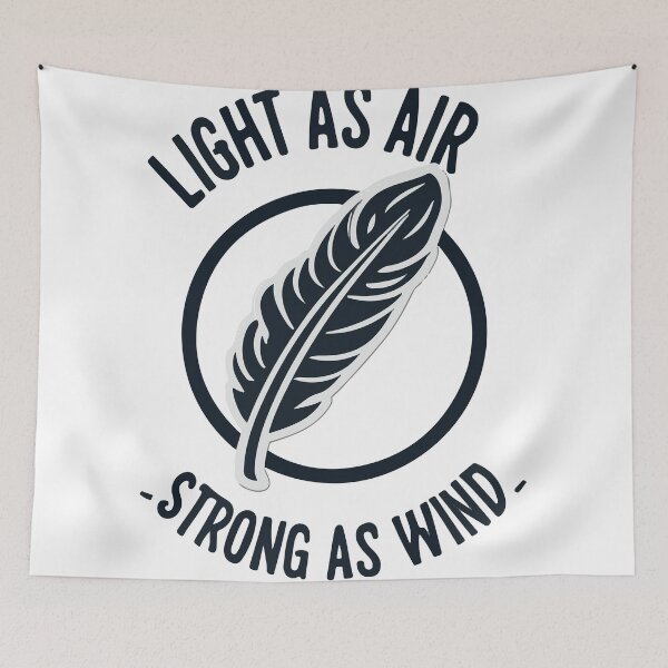 Item preview, Light as Air, Strong as Wind Feather Design designed and sold by NiftyWrx.