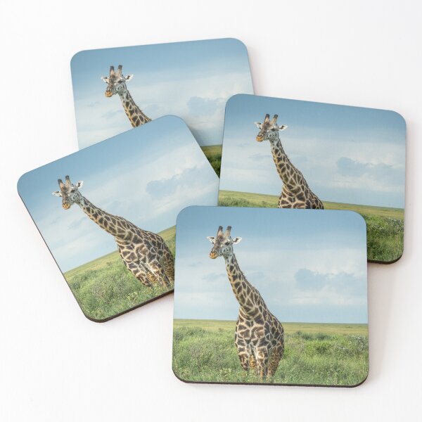 Item preview, A Giraffe Standing In A Grassy Field designed and sold by sebph.