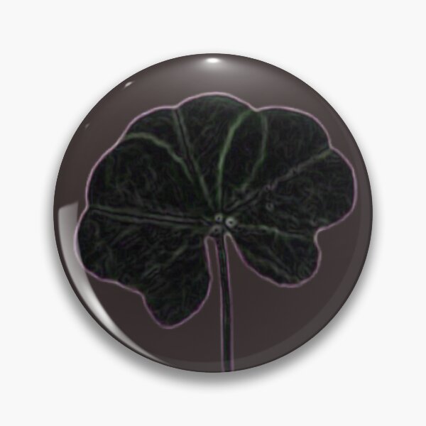 Item preview, Brown Bark Black Minimalist Real Five Leaf Clover designed and sold by kattakitty.