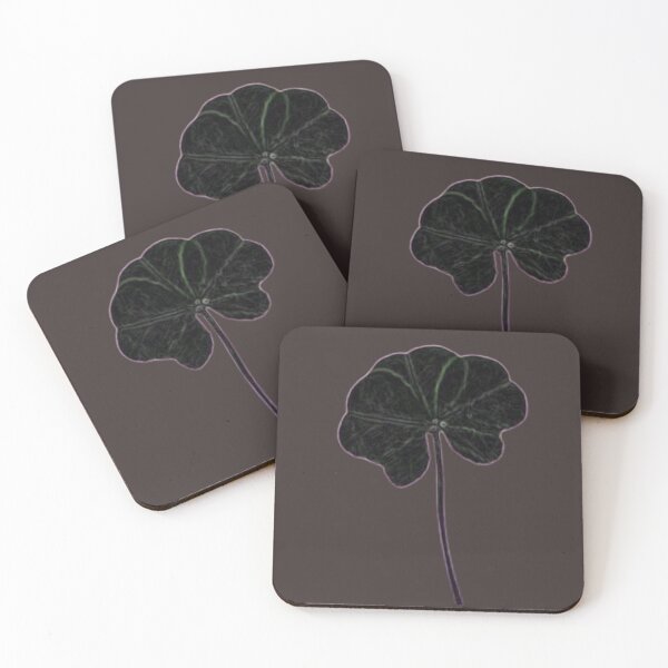Item preview, Brown Bark Black Minimalist Real Five Leaf Clover designed and sold by kattakitty.