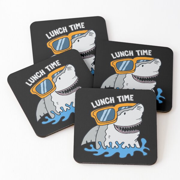 Item preview, Shark with Sunglasses - Humorous Lunch Time Design designed and sold by RuyaFab.