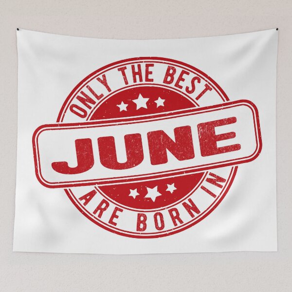 Item preview, only the best are born in june designed and sold by HB Shirts.