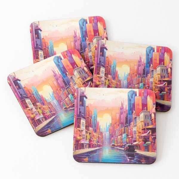 Item preview, Colorful  city  designed and sold by DALLO-ART.