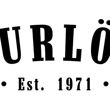 Artwork thumbnail, Burlöv Skåne County Sweden Est. 1971 Black Letter Sverige by establishedwear