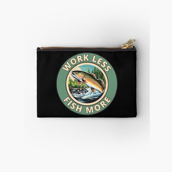 Item preview, Work Less, Fish More designed and sold by Gilby-Designs.