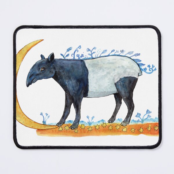 Item preview, Malayan Tapir on a Starry Path designed and sold by Tyulnia.