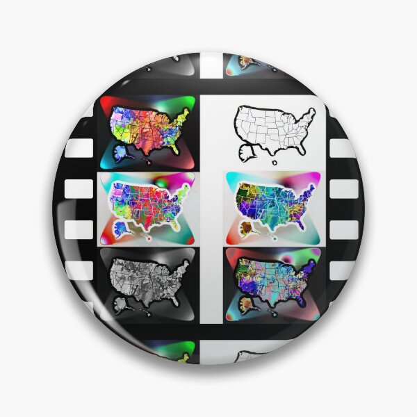 Item preview, US Lights Maps designed and sold by Daniel Janda.