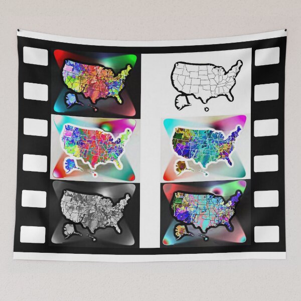 Item preview, US Lights Maps designed and sold by Daniel Janda.