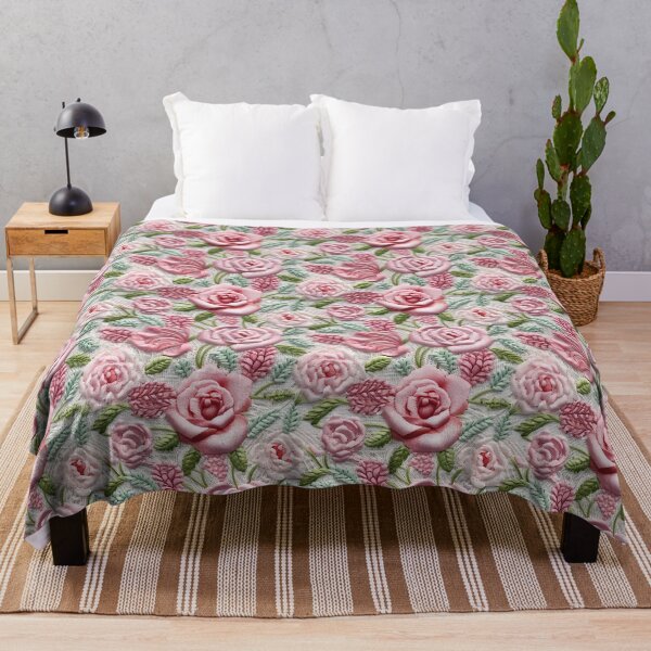 Item preview, Embroidered Roses on Lace designed and sold by SimoneBalman.