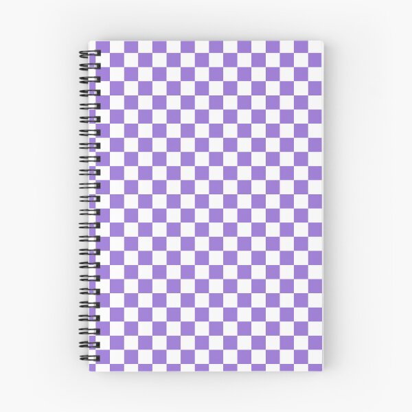 Item preview, Small Checkered - White and Dark Pastel Purple designed and sold by JustPatterns2.