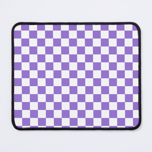 Item preview, Small Checkered - White and Dark Pastel Purple designed and sold by JustPatterns2.