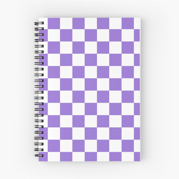 Item preview, Checkered - White and Dark Pastel Purple designed and sold by JustPatterns2.
