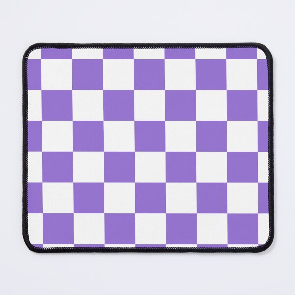 Item preview, Checkered - White and Dark Pastel Purple designed and sold by JustPatterns2.